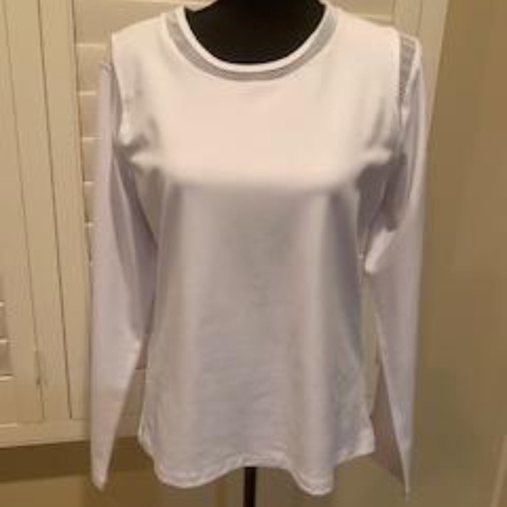 TAIL ACTIVEWEAR WHITE LONG SLEEVE TOP